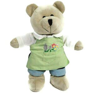 Starbucks Bearista Bear Gardener 10'' Jeans Apron Plush Stuffed Toy 47th Ed 2006